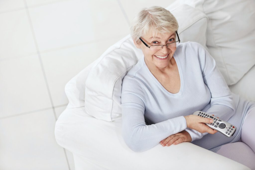 Smiling older woman